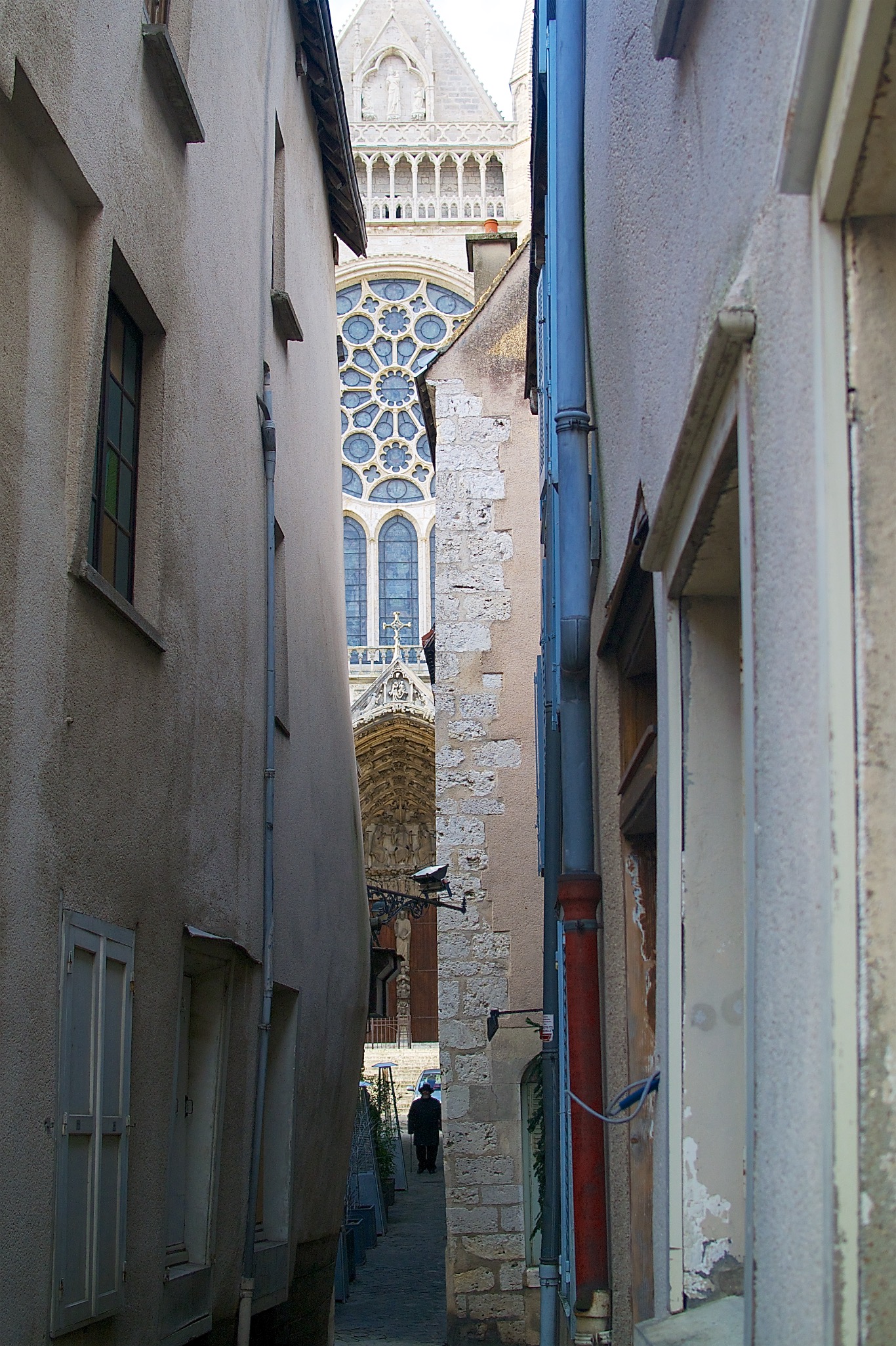 Street View of the Cathedral in Chartres France