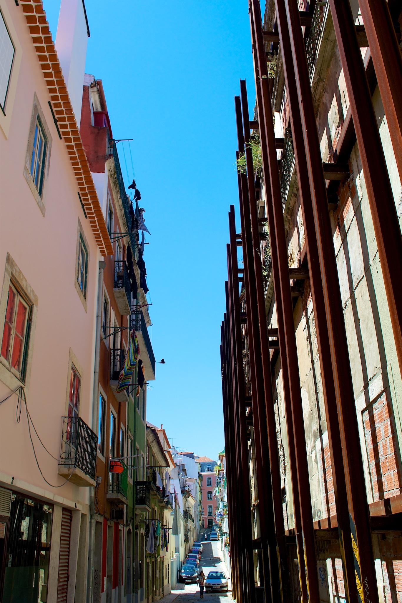 Streetscape of Lisbon Portugal