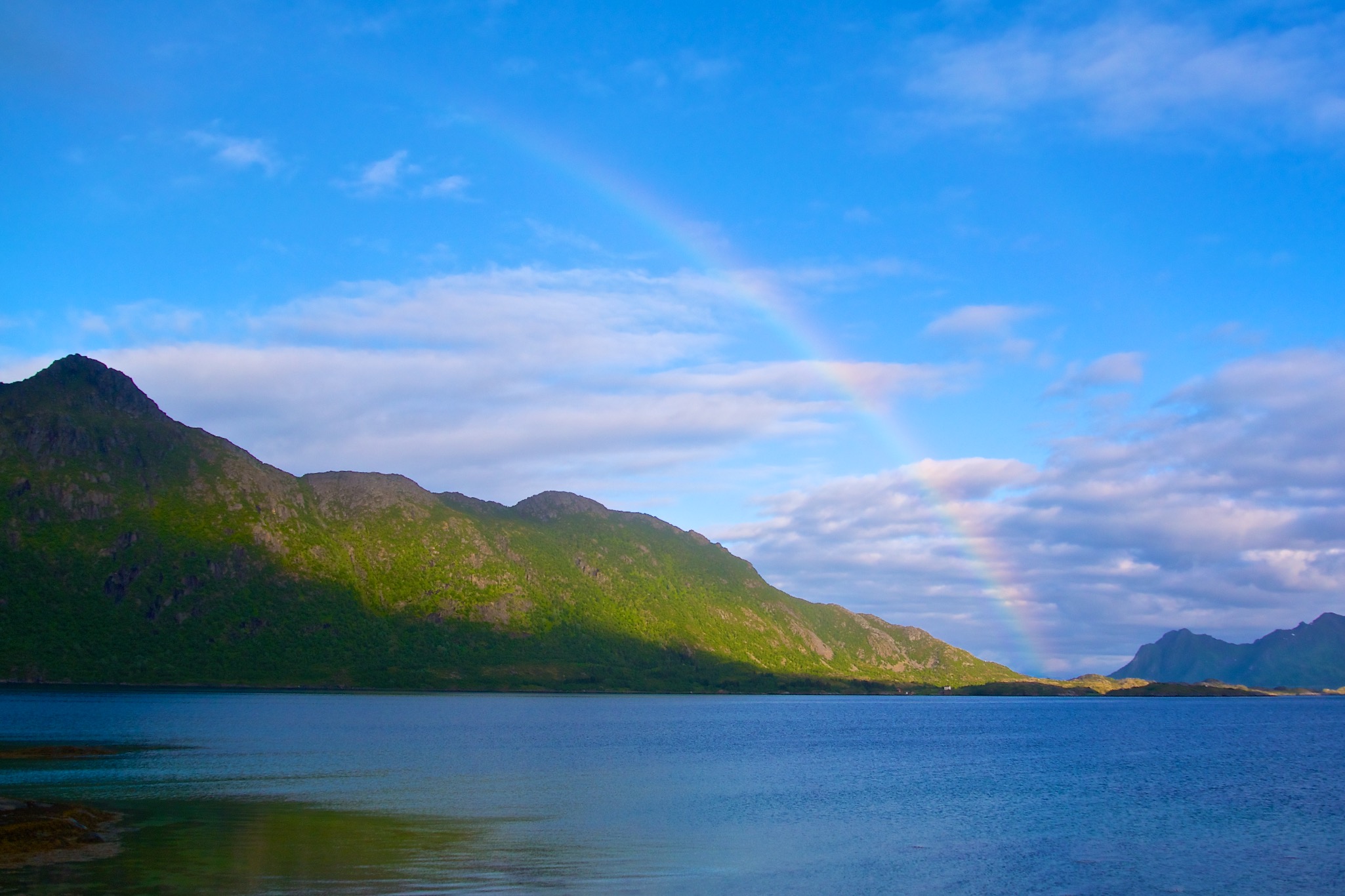 Rainbow over Lofoten Norway