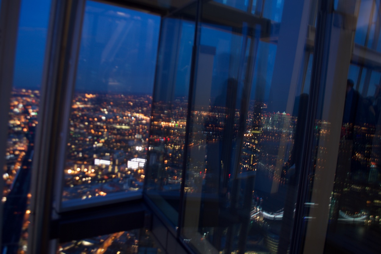 Night View From The Shard in London England