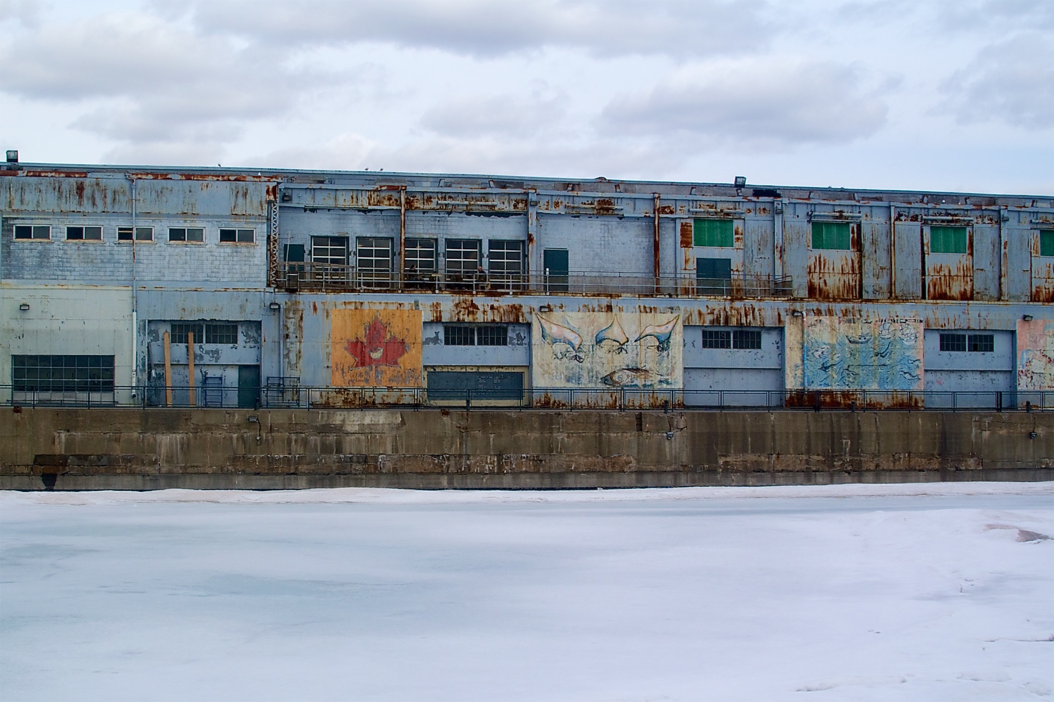 Grafitti along the Old Port in Montreal Canada