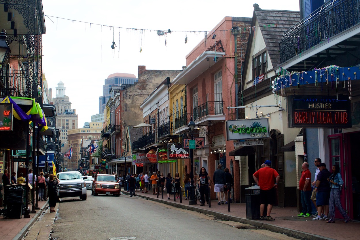 Bourbon Street in New Orleans, Louisiana