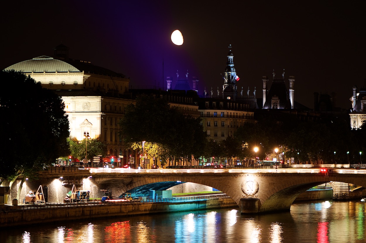 Night on the Seine in Paris