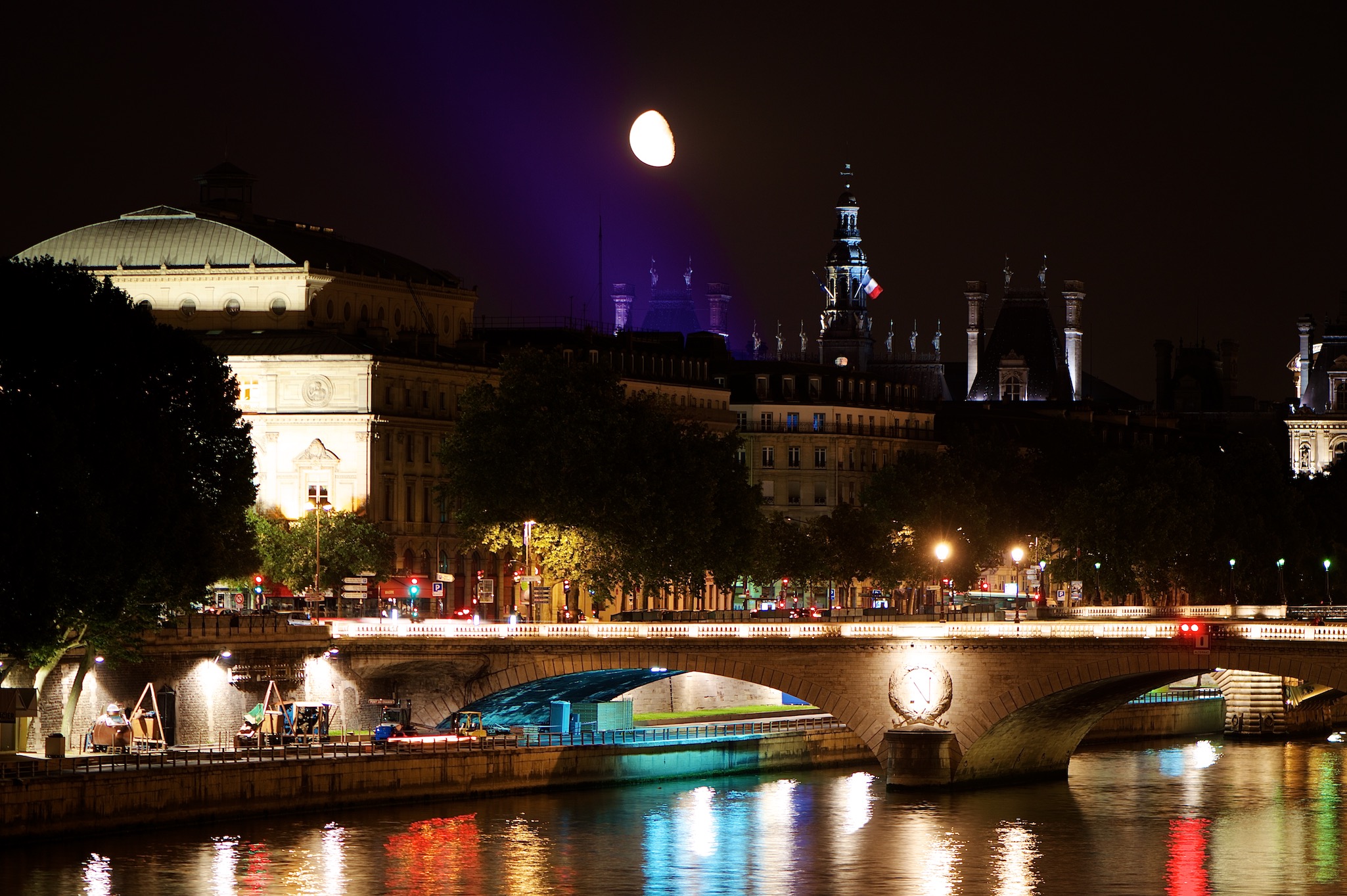 Night on the Seine in Paris