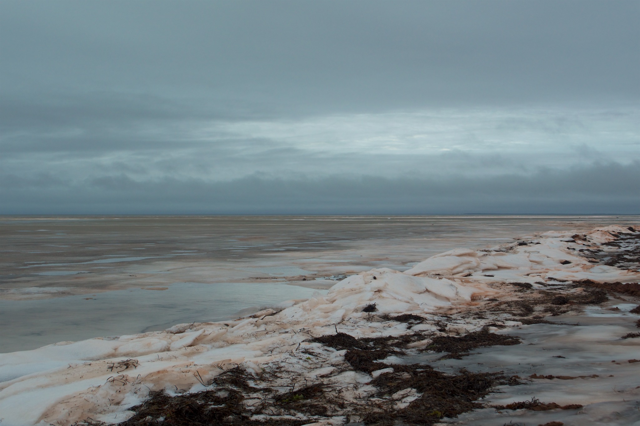 Ice Beach on Prince Edward Island Canada