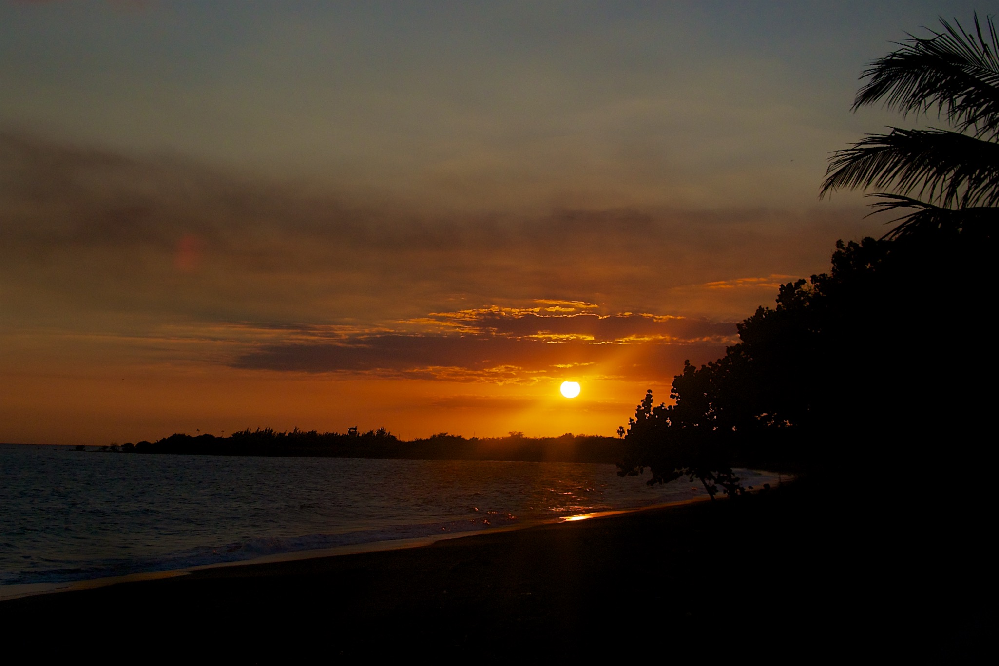 Sunset on the Beach in Ponce Puerto Rico