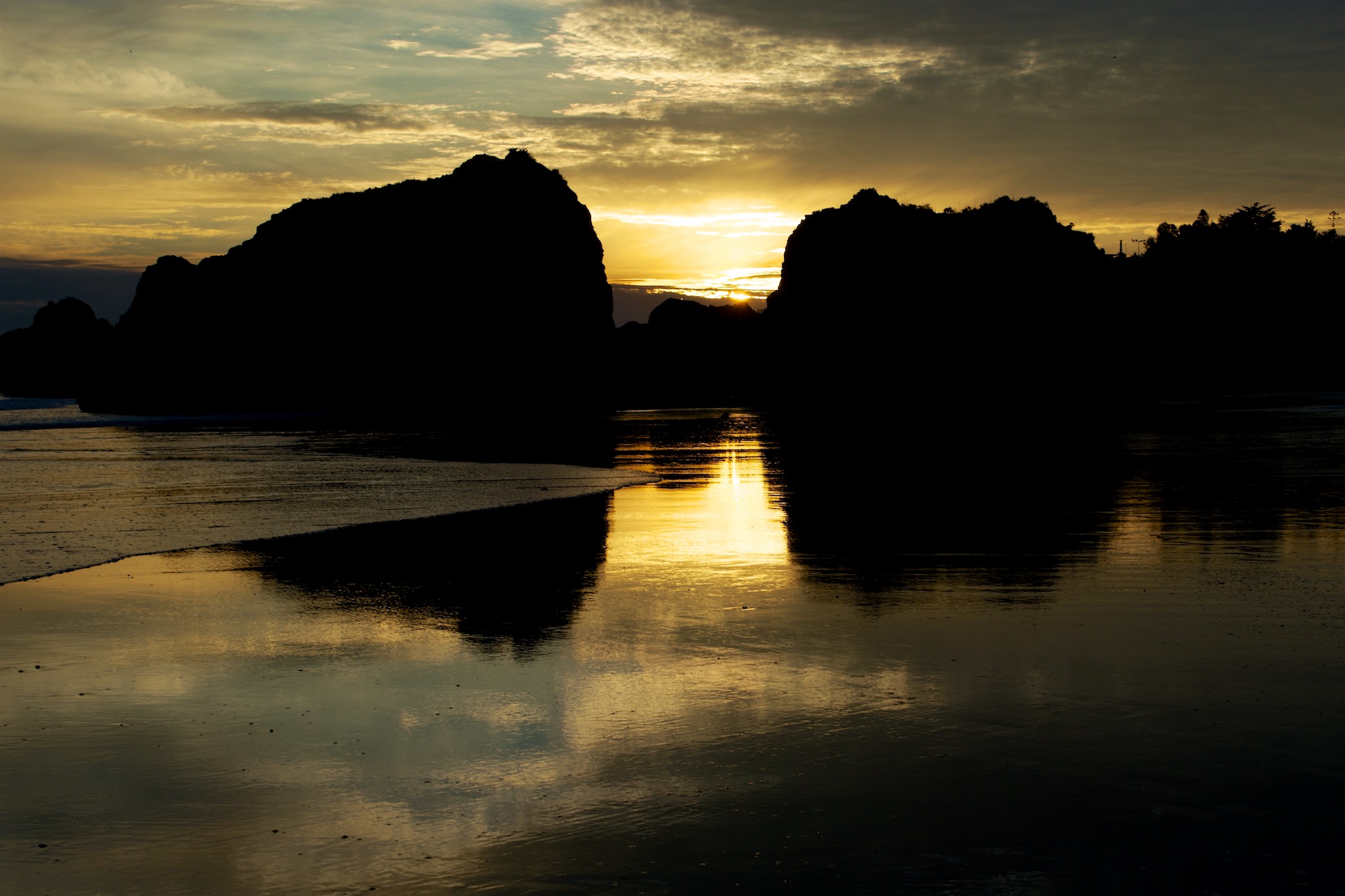 Sunset on the Beach in Portimao Portugal