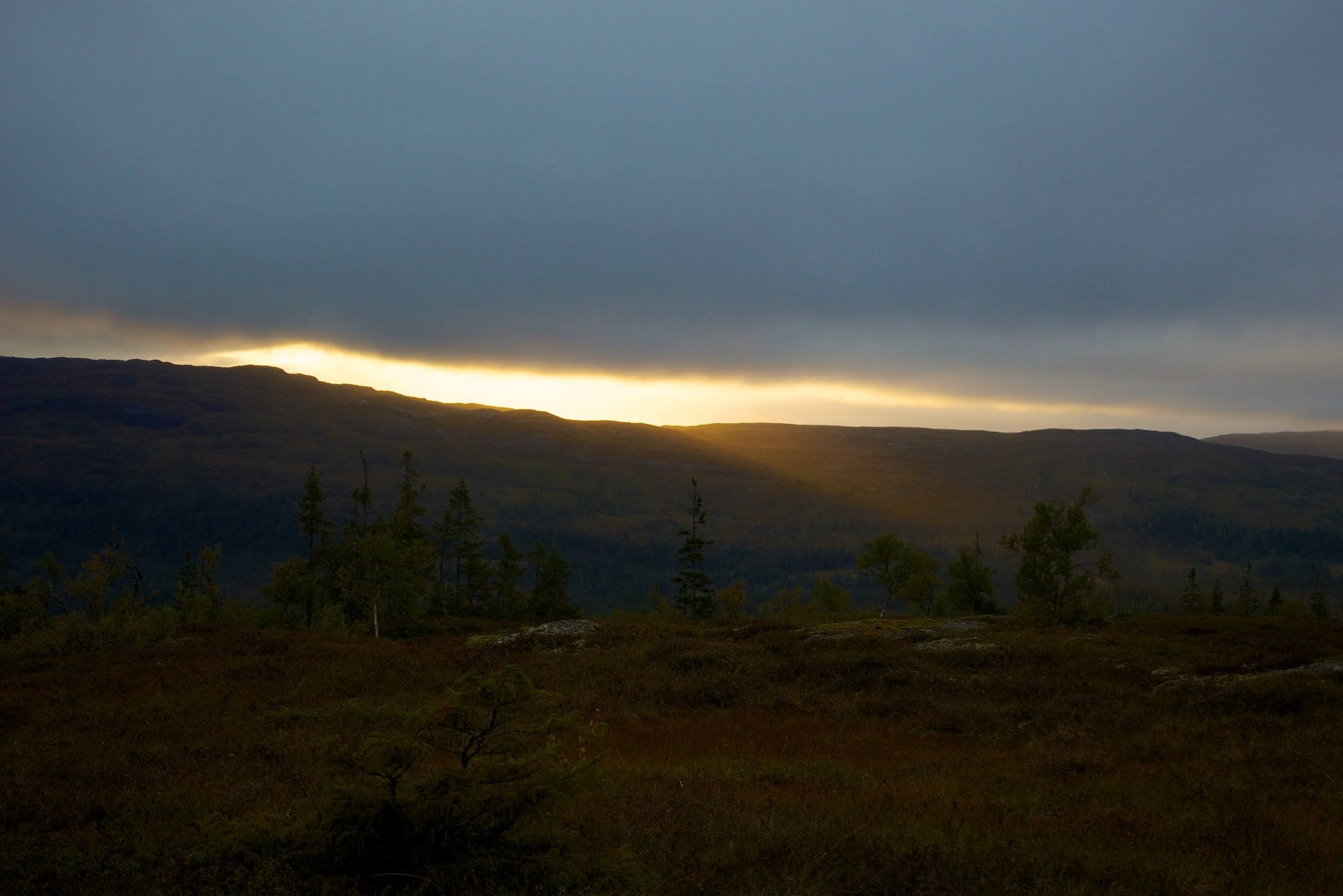 Sunset Over Landscape in Verdalen Norway